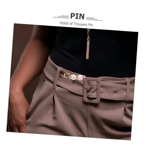 DIKACA 6 Stück Perlenbroschen Taillenspanner Anstecknadeln für Kleidung Rock Hose Kleid Vielseitig Einsetzbar Einfach zu Befestigen Modisch Praktisch für Damen von DIKACA