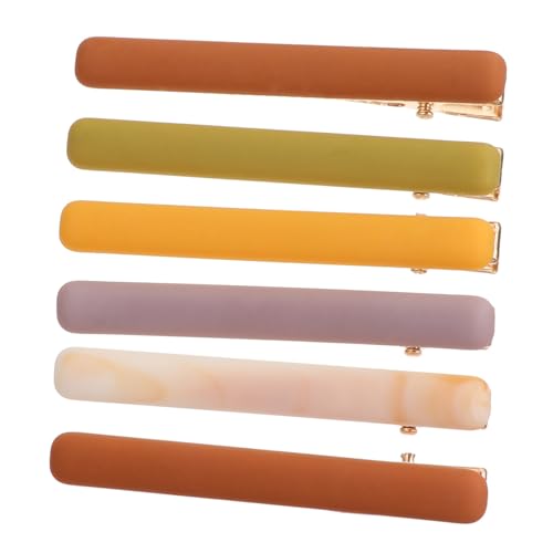 DIKACA 6 Stück Teiliges Entenbill Haarspangen Damen Einfache Haarklammern Modische Haarclip accessoires Praktische Styling Clips für Alltag und Frisuren Zufällige Farbe Zufällige Farbe von DIKACA