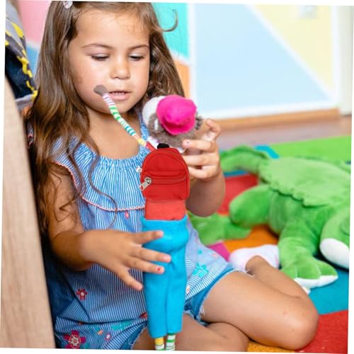 DIKACA 6 Stück Teiliges Mini Puppen Rucksack aus Strapazierfähigem Canvas Bunter Kinderrucksack mit Praktischem Stauraum für Schule und Ausflüge Vielseitiges und Accessoire für Jungen und von DIKACA