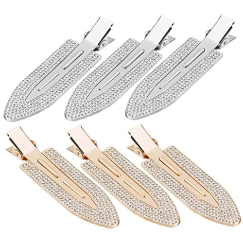 DIKACA 6 Stück Teiliges Strassbesetzte Haarklammern knickfrei Metallische Haarklammern für Frauen und Mädchen Gold Silberfarbene Haarspangen mit Kristallen Eleganter Schmuck für Partys DIKACA 6 Stück Teiliges Strassbesetzte Haarklammern knickfrei Metallische Haarklammern für Frauen und Mädchen Gold Silberfarbene Haarspangen mit Kristallen Eleganter Schmuck für Partys von DIKACA