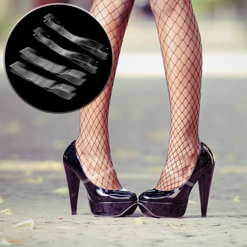 DIKACA 8 Paare Transparent Elastische Fersenspangen für Damen Verstellbare Austauschbare Schuhriemen Unsichtbare Fersenschutzbänder für Hohe Schuhe Schutz gegen Blasen und Verrutschen von DIKACA