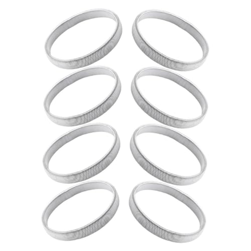 DIKACA 8 Stück Teiliges Elastisches Metallarmband Rutsch Ärmelhalter mit Flexibler Unisex Design für Hemdärmel Fixierung Stilvolles Accessoire für Männer und Frauen von DIKACA