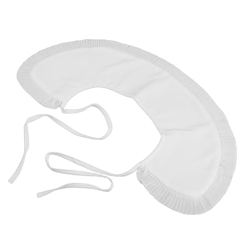 DIKACA Abnehmbarer Damen Fake Collar aus Polyester Modischer Falscher Kragen mit Rundhalsausschnitt Vielseitig als Krageneinsatz oder Schal Tragbar Passend zu Blusen Pullovern und von DIKACA