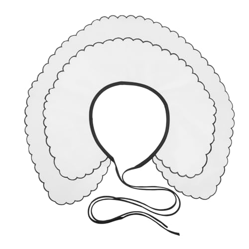 DIKACA Abnehmbarer Spitzenkragen Organza für Damen Eleganter Aushöhlungs Look Formelle Anlässe Hochzeiten Partys Modisches Vielseitiges Design von DIKACA