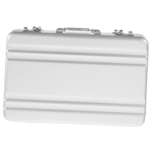 DIKACA Aluminium Visitenkartenbox Mini Aktenkoffer Design Kompakter Kartenhalter mit Großer Kapazität Robuster Metallkartenetui Praktischer Aufbewahrungsbehälter für Business von DIKACA