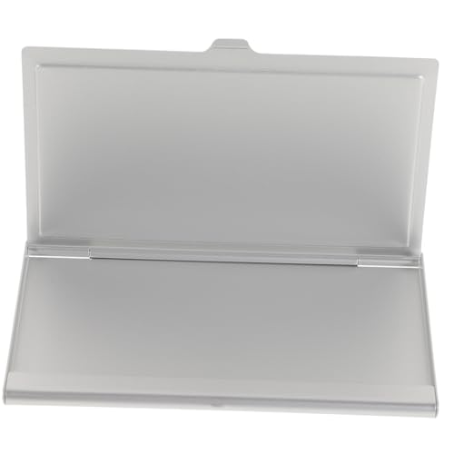DIKACA Aluminium Visitenkartenetui Sublimation Blanko mit Konkaver Oberfläche für DIY Druck Langlebige Namenskartenbox Geräumig Edles Geschenk für Geschäftskunden von DIKACA