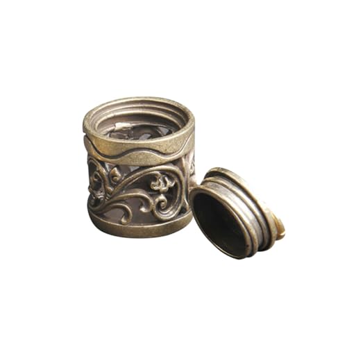 DIKACA Aromatherapie Anhänger Retro Duftanhänger Halskette Aromadiffusor Schmuck für Damen und Herren Dekorativer Aroma Anhänger Tragbarer Kleiner Diffuser zum Aufhängen von DIKACA