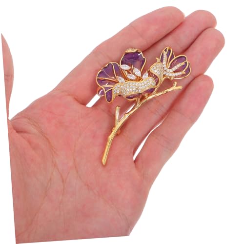 DIKACA Begonien Blumenbrosche Damen Blumenbrosche Hemdnadeln Emaille Anstecknadel Anstecknadeln Anstecknadeln Anzug Kragennadel Broschen Anstecknadel von DIKACA