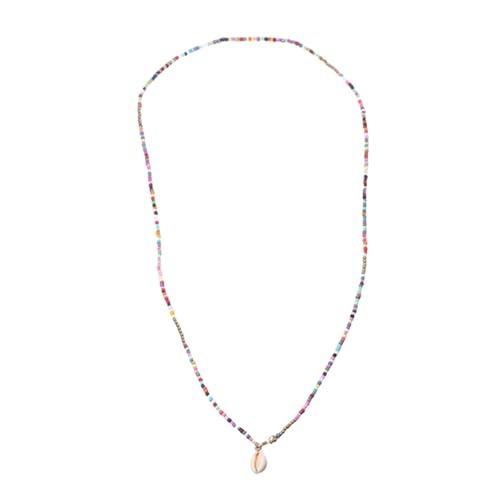 DIKACA Bohemia Stil Bunte Perlen Halskette Leichte Clavicle Kette Damen Schmuck für Alltag Party und Büro von DIKACA