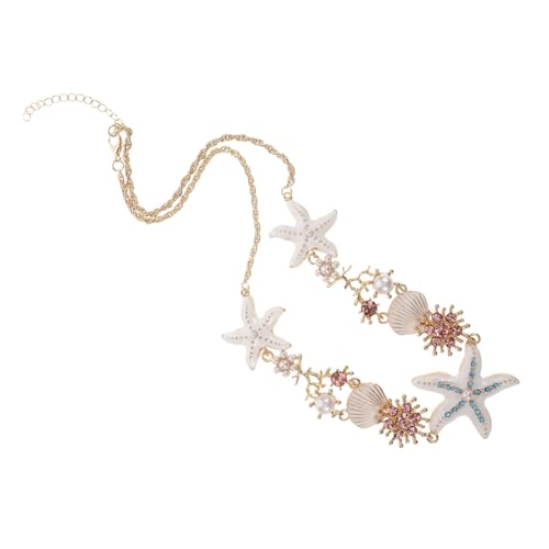 DIKACA Boho Choker Halskette Damen Meerjungfrau Muschel Anhänger Strand Schmuck Leicht Legierung Meeressand Anhänger Sommer Beach Party Schmuck von DIKACA