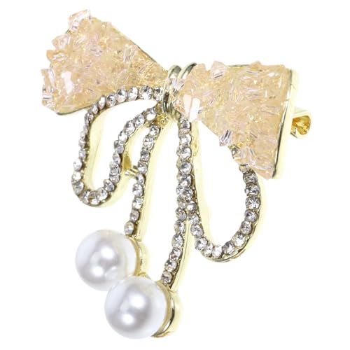 DIKACA Bowknot Brosche für Damen Funkelnde Strassverzierung Vielseitiger Anstecker für Kleidung und Taschen Modisches Accessoire zur Aufwertung von Blusen Schals und Kleidern von DIKACA