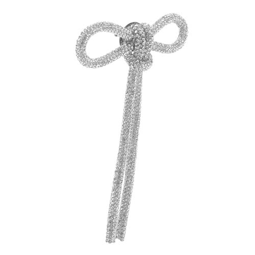 DIKACA Brosche für Damen Stilvolle Schleifenbrosche mit Funkelnden Strasssteinen für Kleidung Schals Accessoires Hochwertiges Design für Besondere Anlässe Tägliche Outfits von DIKACA