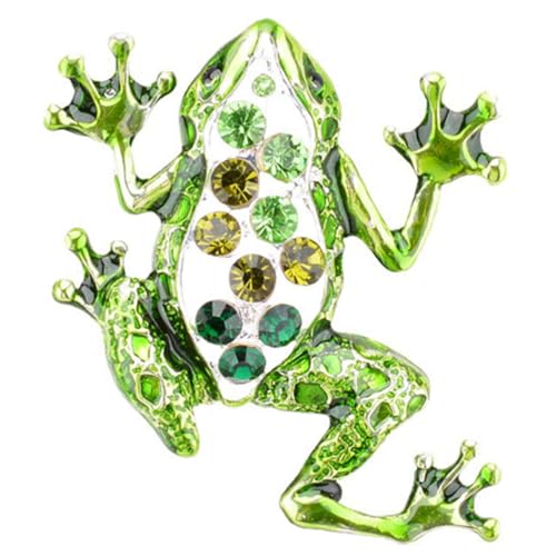 DIKACA Bunte Frosch Brosche für Frauen Leichte Anstecknadel Kleidungszubehör für Besondere Anlässe Alltagslook und zu Geburtstagen oder Feiertagen von DIKACA
