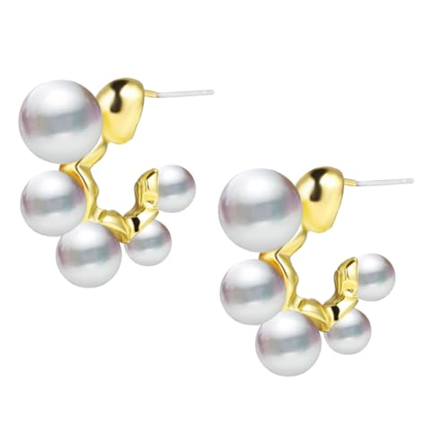 DIKACA C förmige Perlenohrringe für Damen Kreative Retro Ohrschmuck Langlebig Korrosionsbeständig Komfortabel zu Tragen Passend für Hochzeit Party Alltag DIKACA C förmige Perlenohrringe für Damen Kreative Retro Ohrschmuck Langlebig Korrosionsbeständig Komfortabel zu Tragen Passend für Hochzeit Party Alltag von DIKACA