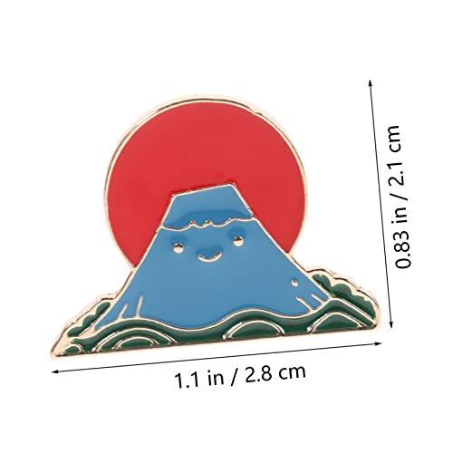DIKACA Cartoon Brosche Fuji Berg Anstecknadel für Kleidung Rucksack Damen Schmuck Party Dekoration Praktische Reversnadeln Stilvoll Langlebig von DIKACA