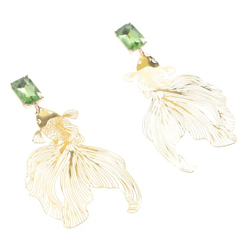 DIKACA Chinesische Stil Fisch Ohrringe Damen Modeschmuck aus Einzigartiges Design Ohrhänger für Frauen Freunde von DIKACA