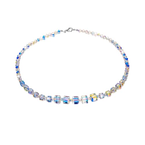 DIKACA Clavicle Chain Halskette Damen Elegant Modisch Strass Schmuck Party Urlaub Geschenk von DIKACA