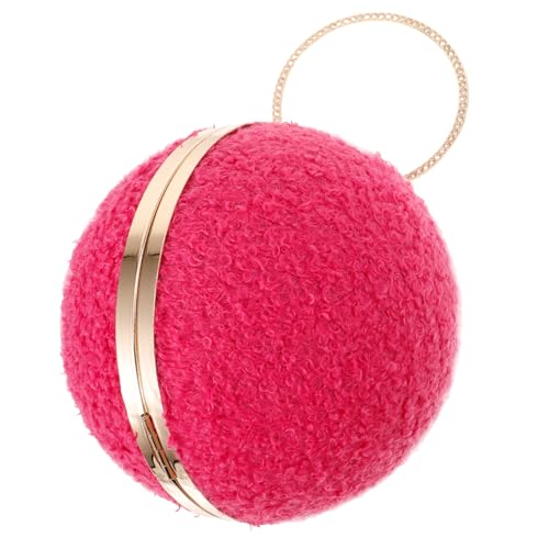 DIKACA Damen Clutch Abendtasche mit Rundem Kugeldesign Handtasche für Formelle Anlässe Langlebiges Material Vielseitig als Hand oder Clutch Tasche Geeignet Stilvolles Accessoire für von DIKACA