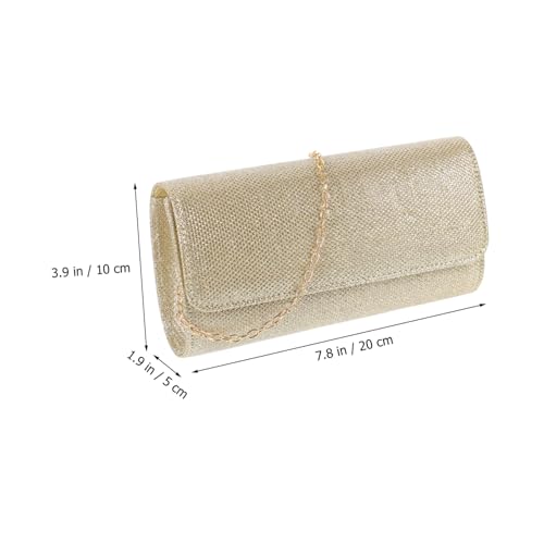 DIKACA Damen Clutch Handtasche mit Kette Polyester Elegant Abendtasche für Hochzeit Party Bankett Geeignet von DIKACA