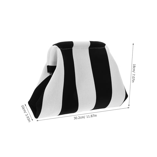 DIKACA Damen Kosmetiktasche Handtasche Klein Gestreift Tragbar Große Kapazität Schminktasche für Reise Freizeit Alltag von DIKACA