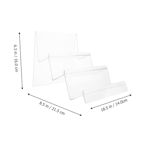 DIKACA Desktop Display Stand Lagiges Transparentes Aufbewahrungsregal für Geldbörsen Langlebig und Schmutzresistent als Wallet Organizer für Zuhause Laden und Büro von DIKACA