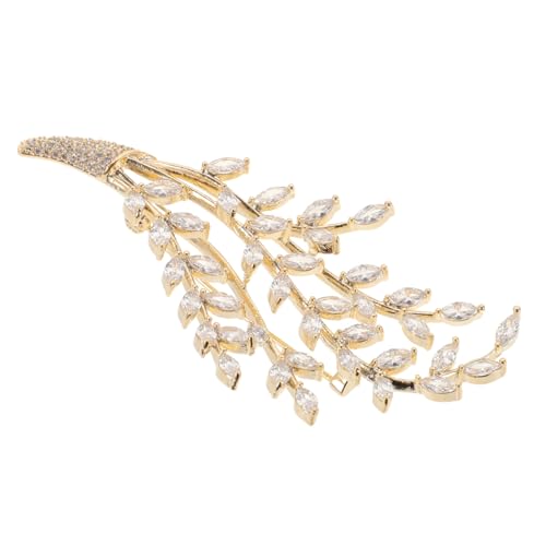 DIKACA Elegante Damen Brosche mit Funkelnden Strasssteinen Vielseitiger Ansteckpin für Revers Hut Mantel und Tasche Modisches Accessoire für Hochzeit Party und Alltag Stabiler Halt von DIKACA