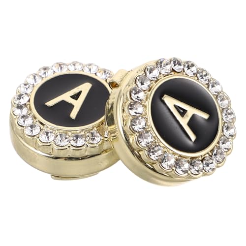 DIKACA Elegante Goldfarbene Manschettenknöpfe Herren Buchstaben Design Klassische Initial Cufflinks aus Zinklegierung Handpoliert Vielseitig Kombinierbar für Hochzeit Business und von DIKACA
