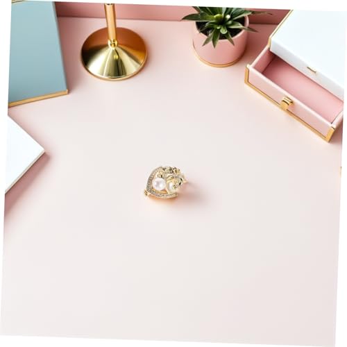 DIKACA Elegante Pferdebrosche mit Perlen Handgefertigter Vintage-anstecker Vielseitiger Damen-schmuck für Jacken Kleider und Anti-exposure-brosche Edler Barock-stil für Besondere Anlässe von DIKACA