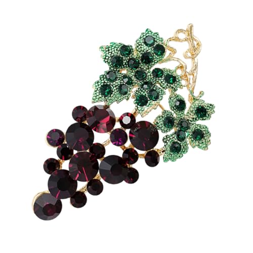 DIKACA Elegante Trauben brosche mit Funkelnden Strasssteinen Langlebige Modischer Ansteckpin für Damen Sicherer Verschluss als Schmuckaccessoire für Jacken Schals und Anzüge DIKACA Elegante Trauben brosche mit Funkelnden Strasssteinen Langlebige Modischer Ansteckpin für Damen Sicherer Verschluss als Schmuckaccessoire für Jacken Schals und Anzüge von DIKACA