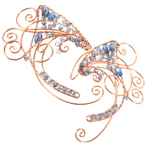 DIKACA Fairy Ear Wrap Ohrclips für Damen Elegante Full Ear Cuff Ohrringe ohne Ohrlöcher Verstellbare Ohrklemme Schmuck Modische Ohrmanschette für Alltag und Party von DIKACA