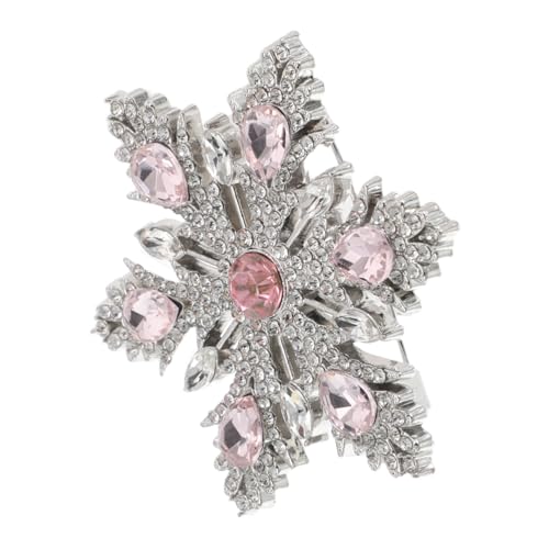 DIKACA Festliche Weihnachtsbrosche Schneeflocken-anstecknadel mit Strasssteinen Leichter Flexibler Lapel Pin für Hemden und Mäntel Vielseitiger Schmuck für Winteroutfits und Feiertage von DIKACA