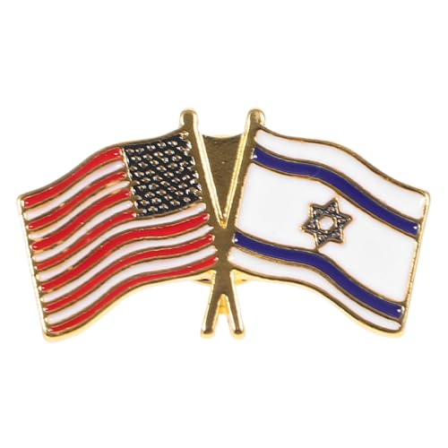 DIKACA Flaggenbrosche US Israel Metall Anstecknadel für Kleidung Hüte und Taschen Exklusive Design Flaggenpin für Sammler und Kulturelle Identität Leicht und Tragbar DIKACA Flaggenbrosche US Israel Metall Anstecknadel für Kleidung Hüte und Taschen Exklusive Design Flaggenpin für Sammler und Kulturelle Identität Leicht und Tragbar von DIKACA