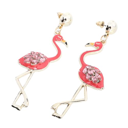 DIKACA Flamingo ohrringe Damen Baumelnd Vogelmotiv Modisch Leicht Hautfreundlich Für Party Tanz Alltag Geschenk Zufällige Farbe Zufällige Farbe von DIKACA