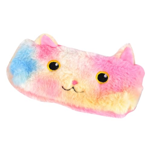 DIKACA Make-up-stifthalter Katzen-federmäppchen Kawaii-bleistiftbeutel Einhorn-bleistiftbeutel Einhorn-bleistiftbox Tragbare Stationäre Tasche Plüsch Tier Bleistifthalter Mädchen von DIKACA