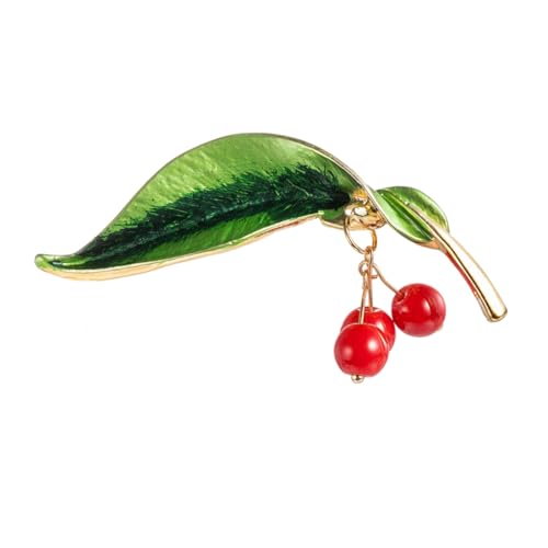 DIKACA Frucht Brosche mit Strasssteinen Kreativer Anstecker aus Modisches Accessoire für Frauen und Mädchen Glänzender Pin für Hochzeit Geburtstag Party von DIKACA