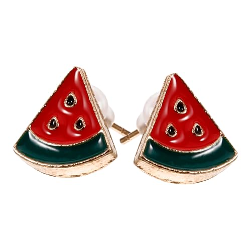 DIKACA Fruchtige Ohrstecker Damen Ohrringe mit Wassermelonen design Leichte Langlebige Resin ohrringe für Sommermode Modische Schmuckstücke zur Hautaufhellung und Alltagsschmuck DIKACA Fruchtige Ohrstecker Damen Ohrringe mit Wassermelonen design Leichte Langlebige Resin ohrringe für Sommermode Modische Schmuckstücke zur Hautaufhellung und Alltagsschmuck von DIKACA