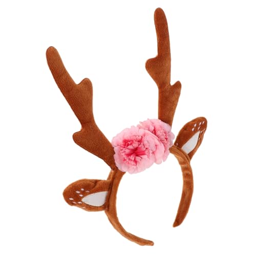 DIKACA Geweih Stirnband Halloween Hirschgeweih Elchgeweih Stirnband Rentiergeweih Damen Geweih Haarband Haar Accessoires Für Weihnachten Feiertage Hirschgeweih von DIKACA