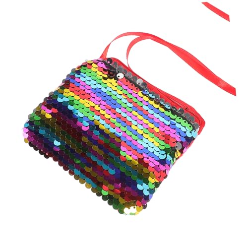 DIKACA Glitzertasche Pailletten Umhängetasche Kleine Geldbörse für Mädchen Jahre Party Geschenk Wiederverwendbar Robust für Shopping Camping Dating von DIKACA
