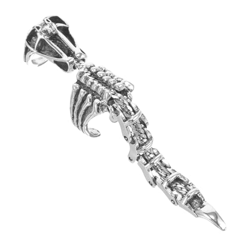 DIKACA Gothic Herren Vollfinger Ring Verstellbar Knöchelgelenk Offener Punk Schmuck für Cosplay Party Stilvoller Legierungsring DIKACA Gothic Herren Vollfinger Ring Verstellbar Knöchelgelenk Offener Punk Schmuck für Cosplay Party Stilvoller Legierungsring von DIKACA