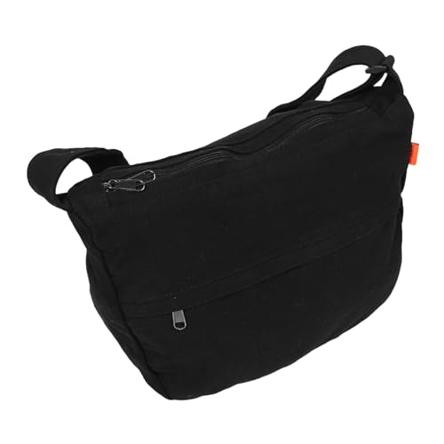 DIKACA Große Canvas Hobo Tasche mit Viel Stauraum Japanischer Stil Robuste Umhängetasche für Damen und Herren Wasserabweisend Modische Crossbody Schultertasche für Alltag und Reise von DIKACA
