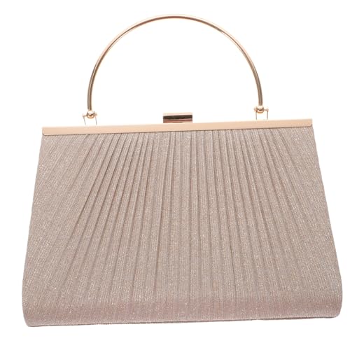 DIKACA Große Damen Clutch Handtasche Glitzernd Elegant Abendtasche Party Umhängetasche Leicht für Hochzeit Cocktail Ball Urlaub von DIKACA