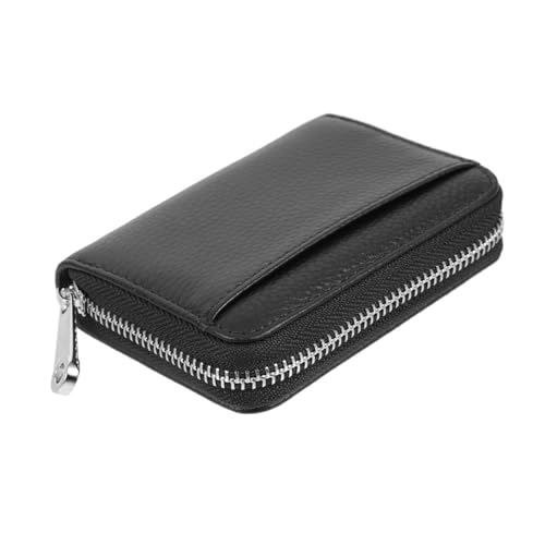 DIKACA Große Kapazität Kartenetui aus Weichem Rindsleder Tragbare Karten Münztasche Praktisch für Lehrer Studenten Büroangestellte und Mehr Langlebig und Leicht zu Reinigen Stilvolles von DIKACA