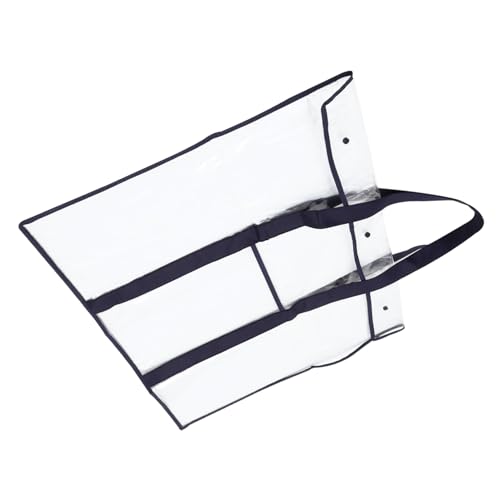 DIKACA Große Transparente PVC Aufbewahrungstasche mit Tragegriff Praktische Dokumenten Zeichenbretttasche für Künstler Strapazierfähiger Organizer mit Druckknopf Bequem Tragbar für von DIKACA