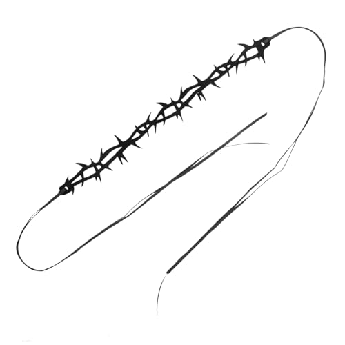 DIKACA Halloween Gothic Filz Choker Halskette Trendige Punk Halskette Wiederverwendbarer Filz Schmuck für Hexen Cosplay und Vampir Kostüm Elegant und Robust von DIKACA