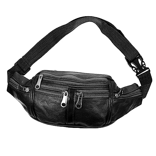 DIKACA Herren Gürteltasche Tragbare Hüfttasche Tasche Für Männer Draussen Riementasche Wandern Gürteltasche Laufgürtel Umhängetasche Herren Laufender Wassergürtel Handy Fitness Pu Joggen von DIKACA