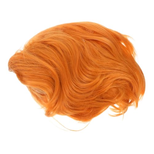 DIKACA Herren Kurzperücke Goldene Hitzebeständige Synthetik Realistisches Kurzhaar für Cosplay Halloween Kostüm Sicherer Sitz und Einfaches Styling Vielseitig für Verschiedene Kopfgrößen von DIKACA