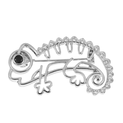 DIKACA Hohle Chameleon Brosche aus Modisches Tier-anstecknadel für Pullover Mäntel und Anzüge Vielseitiges Accessoire für Rucksack Hut und Freizeit Outfits Elegantes für Damen und Herren von DIKACA