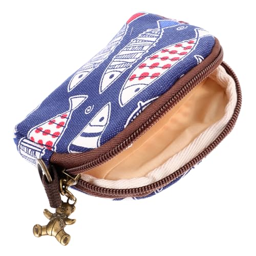 DIKACA Japanischer Stil Kleingeldbörse Damen Kleine Münzgeldbeutel Weiche Geldbörse für Kleingeld und Accessoires Stilvoll Praktisch Strapazierfähig und Kompakt für Alltag und Geschenk von DIKACA