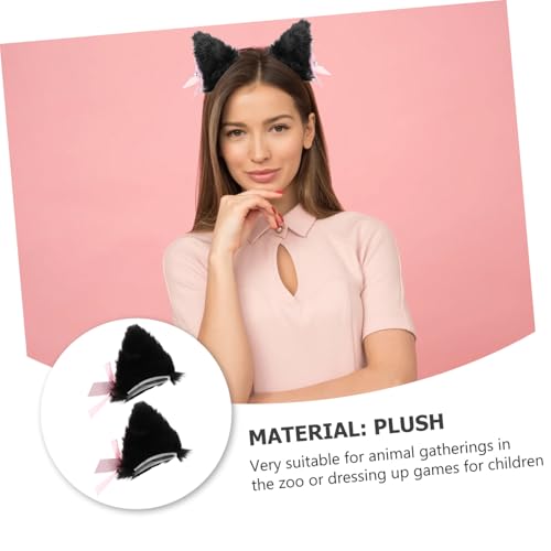 DIKACA Katzenohren Haarnadel mit Glocke Niedliche Haarspangen Cosplay Party Haarschmuck für Frauen und Mädchen Leicht und Angenehm zu Tragen von DIKACA