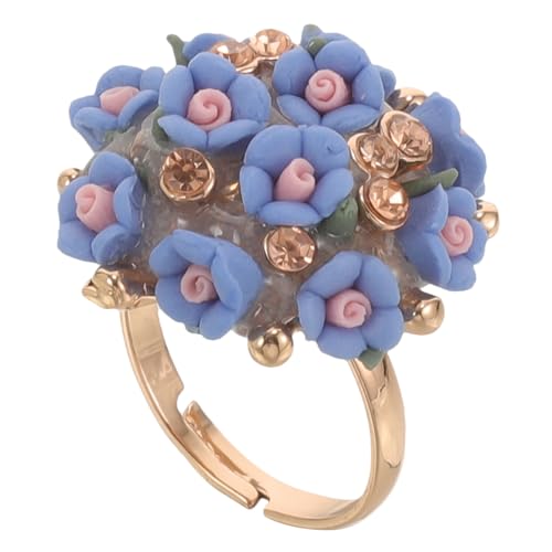 DIKACA Keramik Blumenring Damen Schmuck Blume Design Elegant Schmuckring Verstellbar Alltag Party Geschenk DIKACA Keramik Blumenring Damen Schmuck Blume Design Elegant Schmuckring Verstellbar Alltag Party Geschenk von DIKACA
